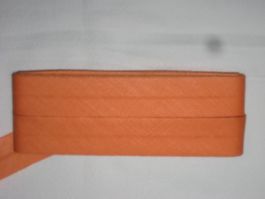Schrägband Baumwolle hellorange Breite 2cm / 1cm