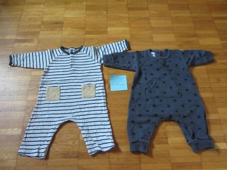 habit entier assez chaud taille 67cm marquePetit Bateau