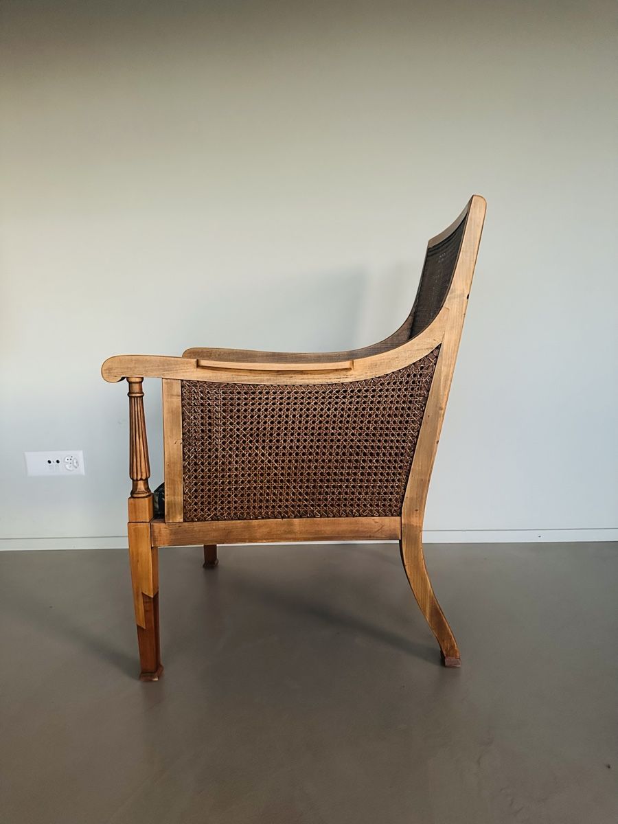 Poltrone: Zwei antike Sessel, Vintage, Kolonial, Geflecht – Usato da Dagmersellen venduto da Kimchen2012 5