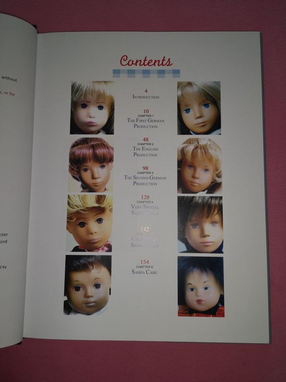 Sasha Dolls Serie Identification