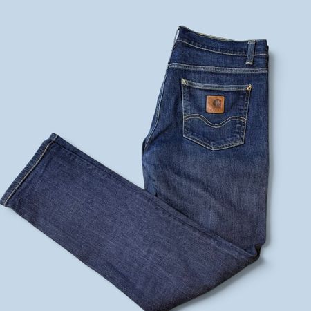 Jeans Carhartt WIP Texas Pant W29 L32 Denim Indigo Vintage