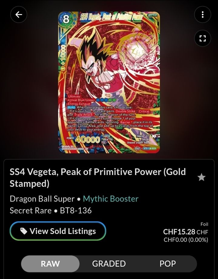 Bandai Carte collezionabili: Dragonball TCG Vegeta – Nuovo (secondo la descrizione) da Eggenwil venduto da Murmeltier87 3