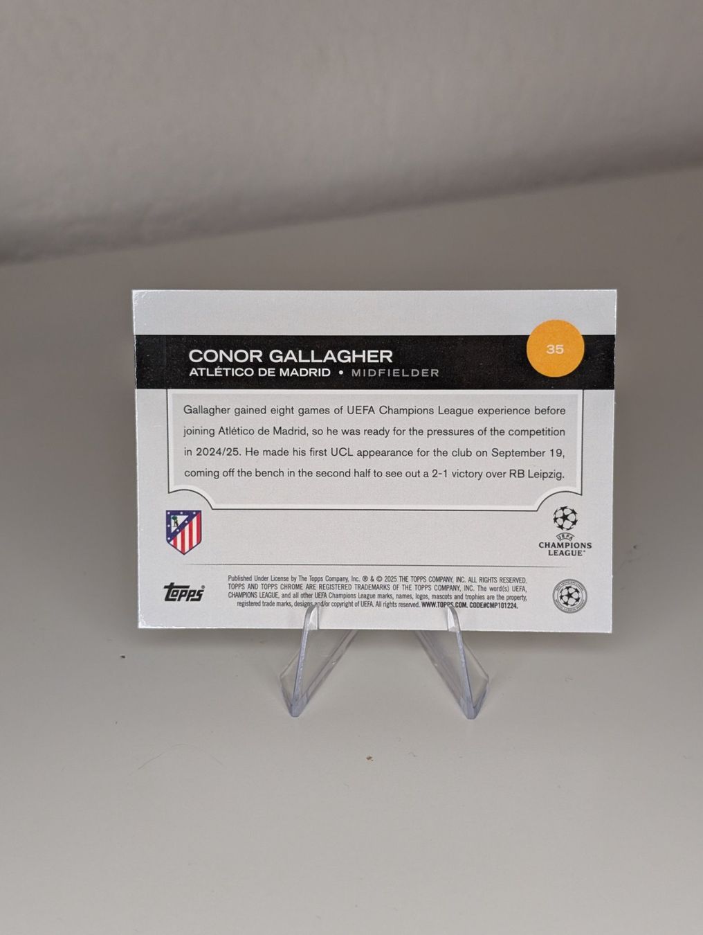 Topps Carte collezionabili: Conor Gallagher /99 Atlético Madrid Topps Chrome – Nuovo (secondo la descrizione) da Hunzenschwil venduto da BRPCards 2
