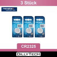 Renata CR2325 Lithium Knopfzellenbatterie - 3 Stk.