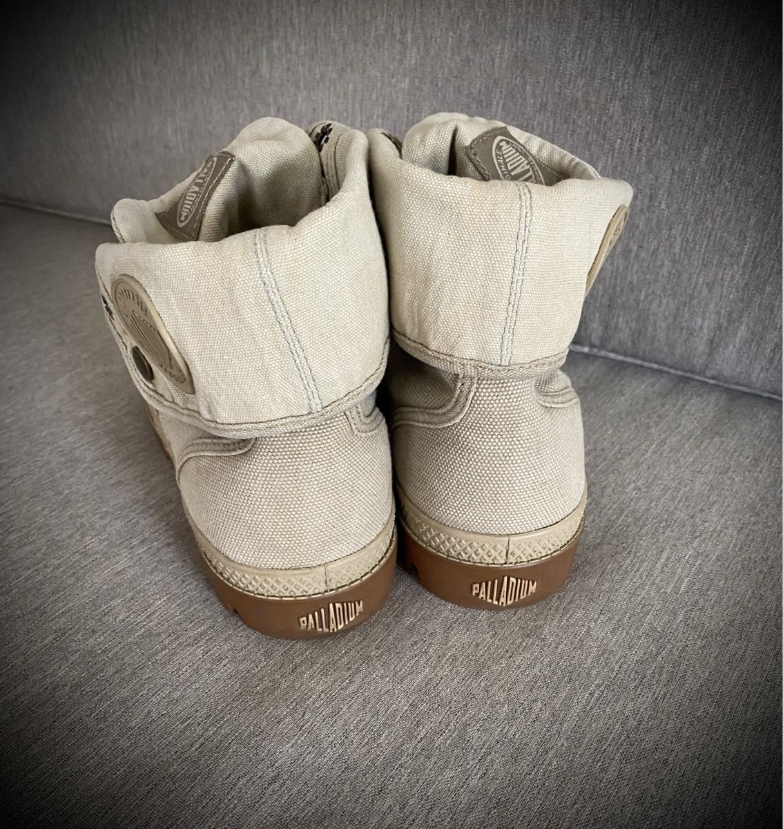Palladium Herrenschuhe: Palladium Boots, Canvas, Beige, Gr. 42 – Gebraucht aus Balterswil von Bibi66 1