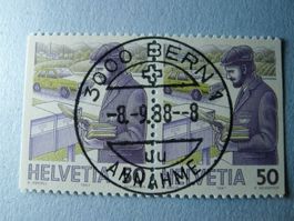1988 738H1 und 738H2 aus Markenheftchen ET Vollstempel