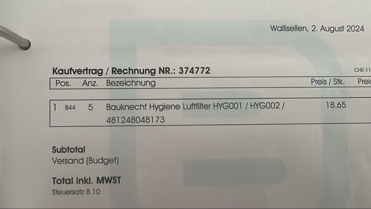 Ventilazione: Bauknecht Kühlschrank Luftfilter – Nuovo e nell'imballaggio originale da Niederbuchsiten venduto da domoll 1