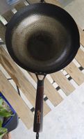 Wok mit Holzdeckel guter Zustand 32cm Durchmesser