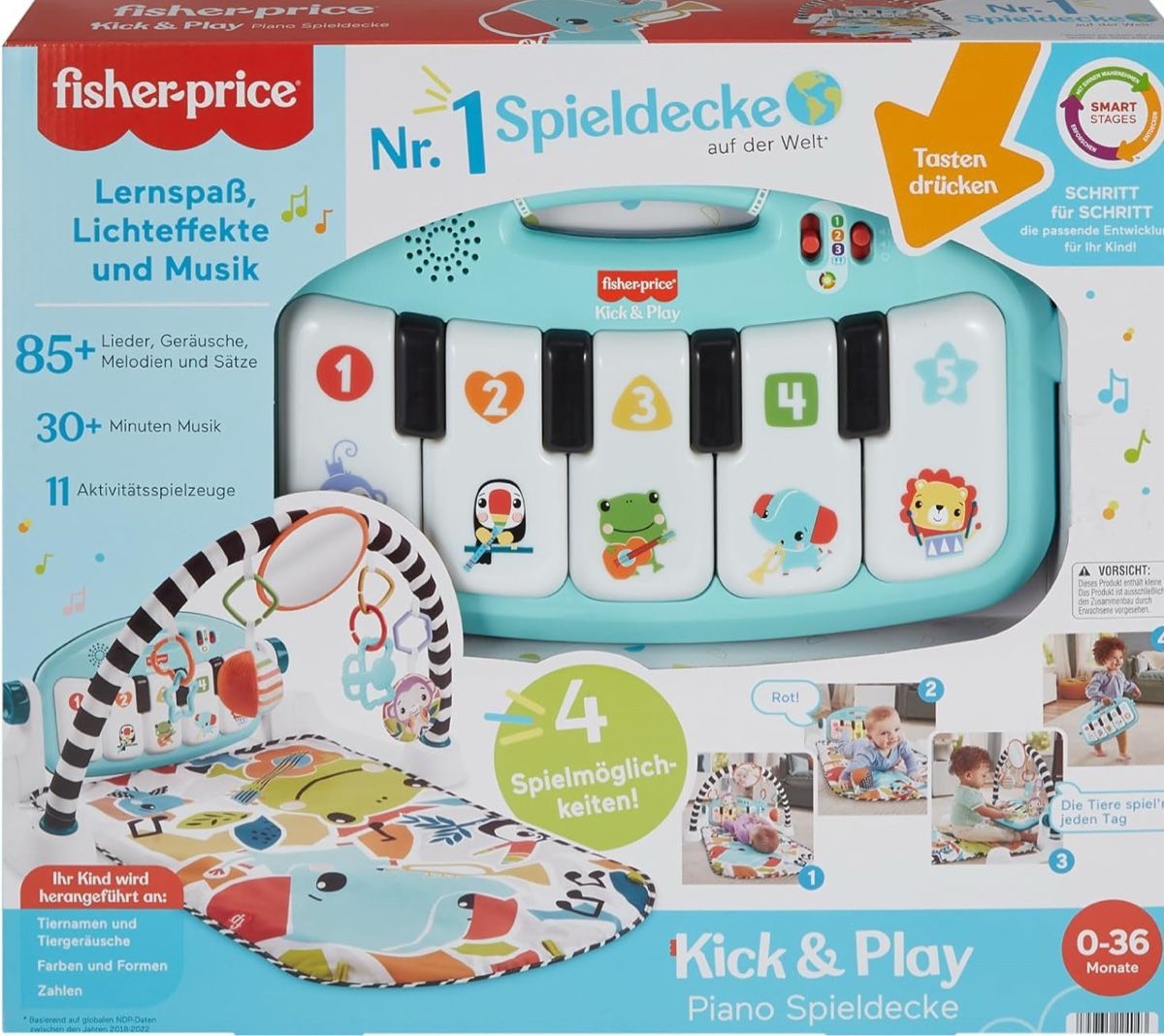 Fisher-Price Tappeto da gioco: Fisher-Price Spieldecke Piano – Usato da Forch venduto da kat_98t7