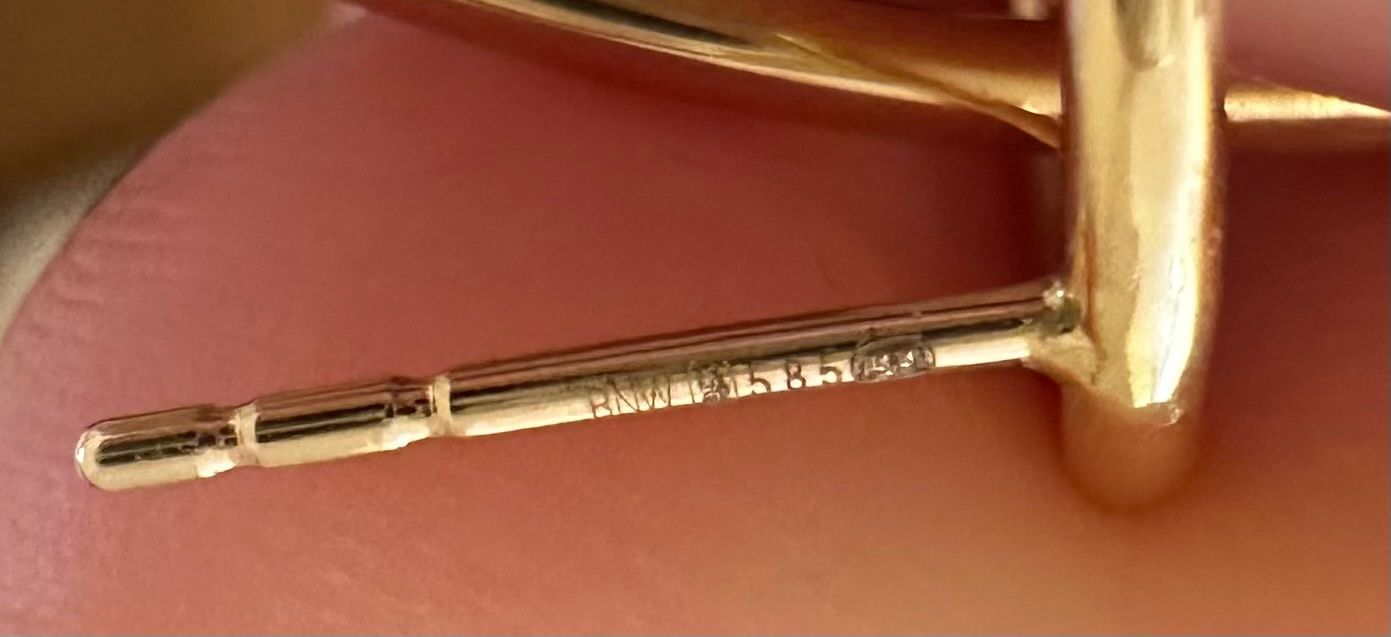 Orecchini pendenti & Orecchini a lobo: Ohrstecker Gelbgold 14 Karat 585 – Usato da Honau venduto da salverella 3
