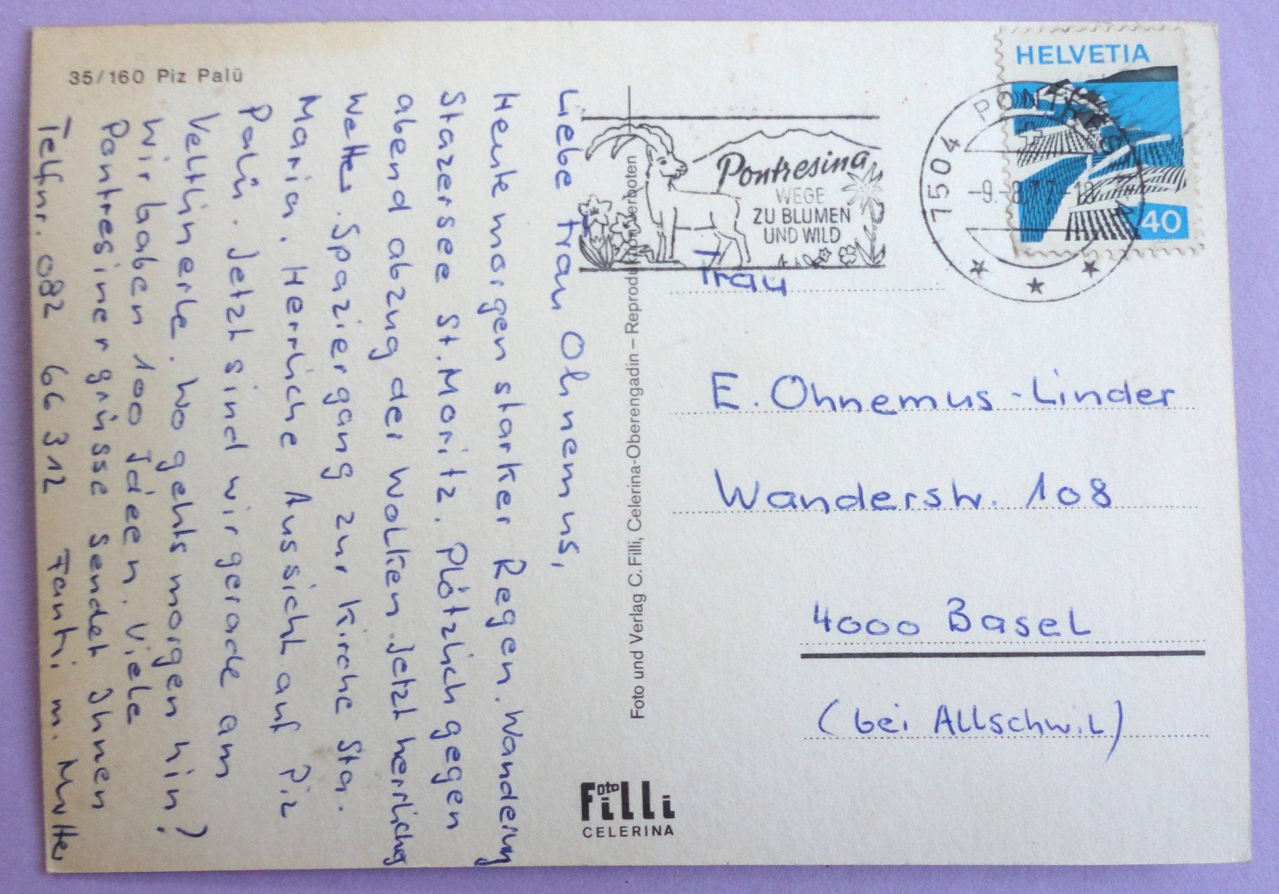 Cartoline postali: Piz Palü – Difettoso da Fétigny venduto da Billy2miny 1