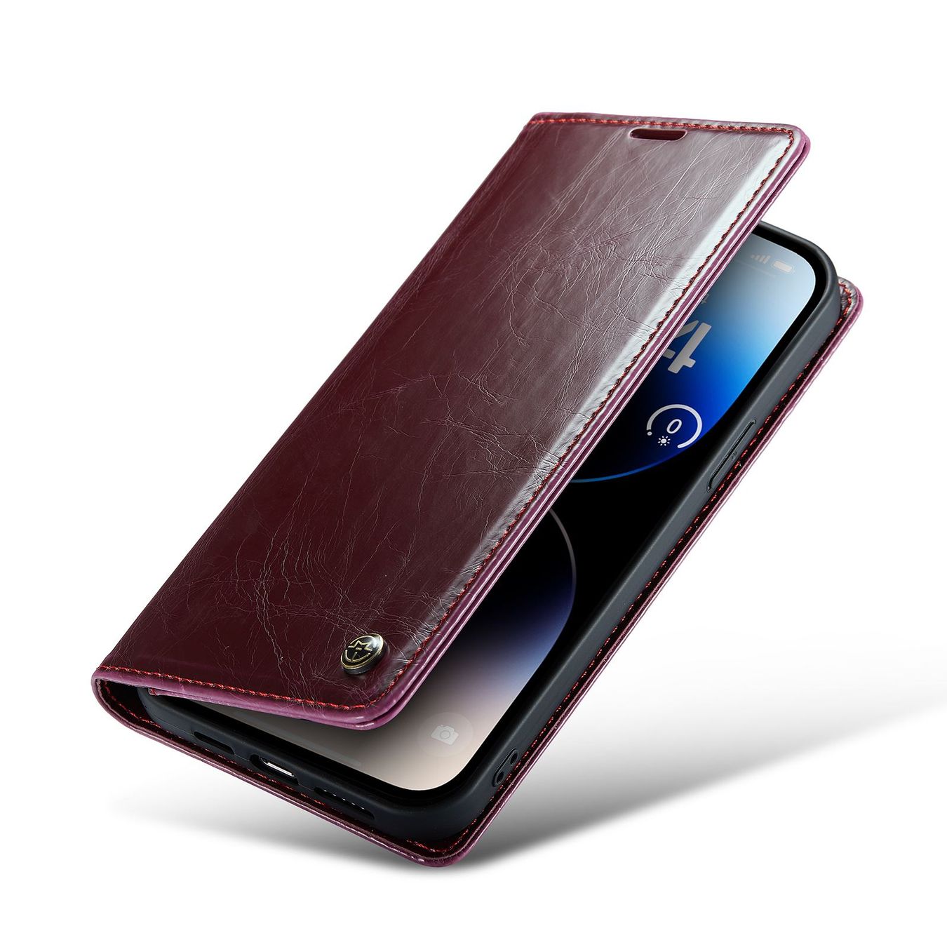 Cover & Protezioni schermo: CaseMe iPhone 14 Pro Leder Luxus Case – Nuovo e nell'imballaggio originale da Zürich venduto da Store-247 6