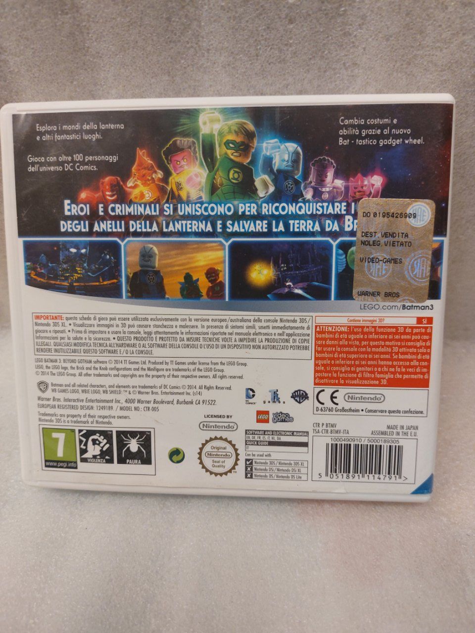 Nintendo Giochi: LEGO Batman 3 - Gotham e Oltre - 3DS – Usato da Pambio Noranco venduto da Pol69 1