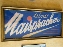 Schild trinkt Mauspracher, Breite 54cm, Hängend