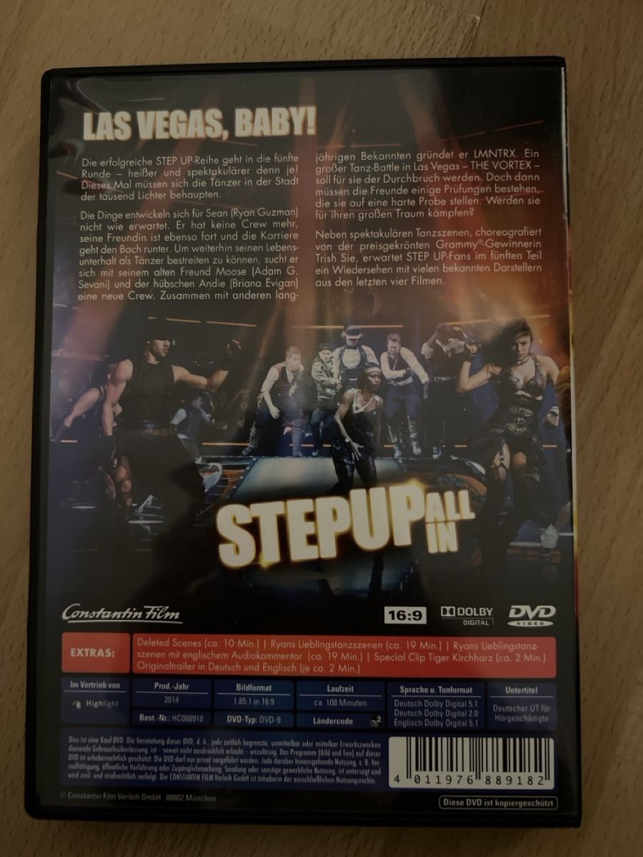 Tutti i DVDs: STEP UP ALL IN – Nuovo (secondo la descrizione) da Oberengstringen venduto da Rogi9698 1