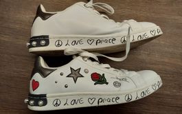Sneaker Graceland 39 Motiv Love and Peace