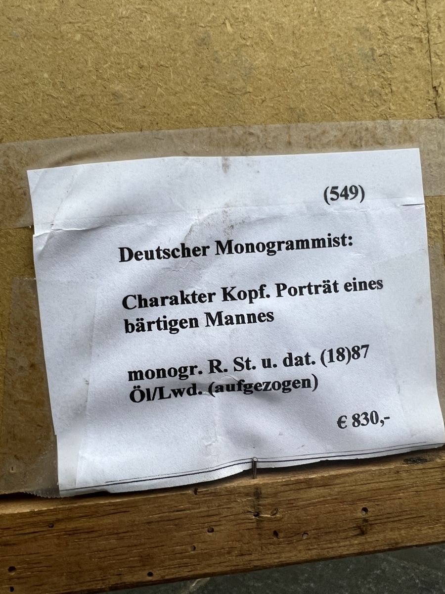Gemälde: Antikes Oelgemaelde: Charakterkopf eines bärtigen Mannes! – Gebraucht aus Egg b. Zürich von SwissTradingAgency 2