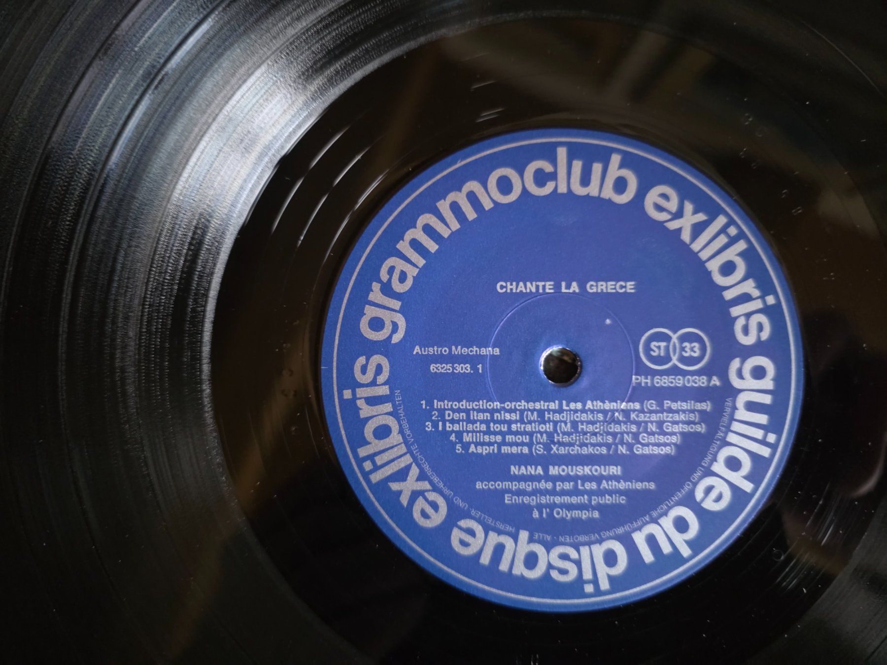 Dischi in vinile: LP : Nana Mouskouri - chante la Grèce -1972 – Usato da Walterswil BE venduto da Lonitti 1