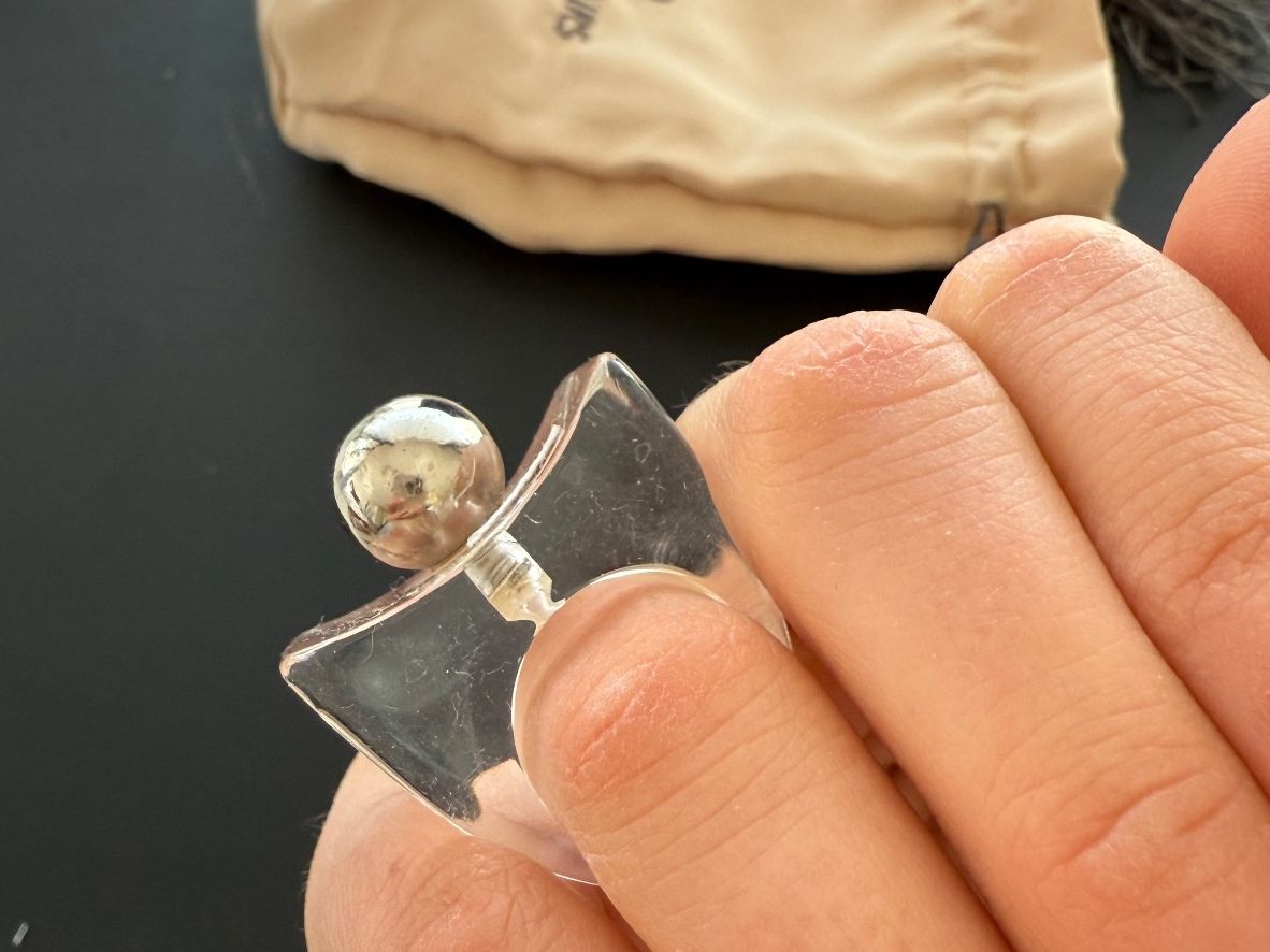 Anelli: Plexiglas / Silber Ring – Usato da Sissach venduto da laura.x4 4