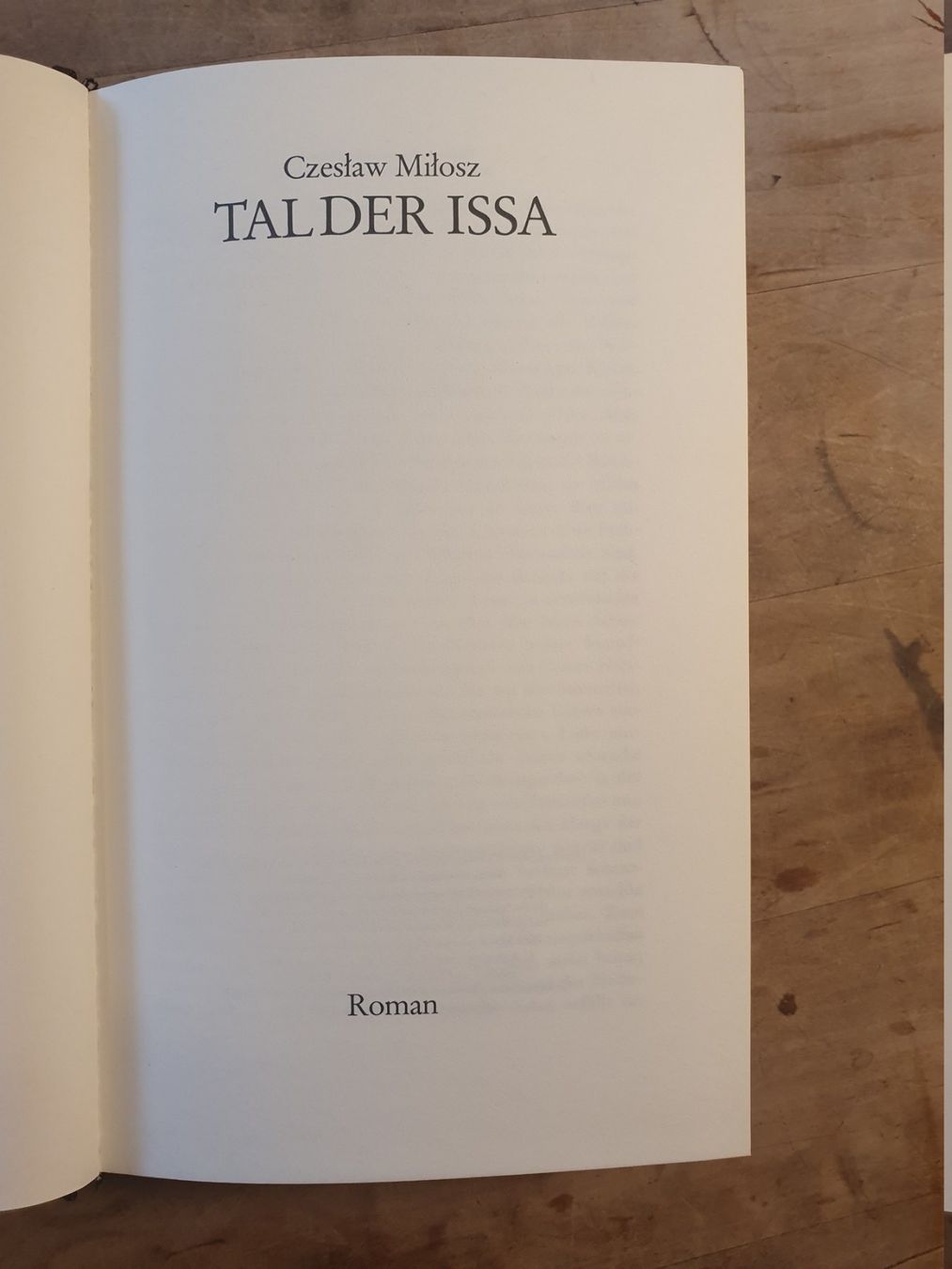 Libri: Tal der Issa Czeslaw Milosz – Usato da Zürich venduto da loosebone 1