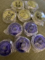10 LED Yoyos in blau und gelb Restposten Konvolut
