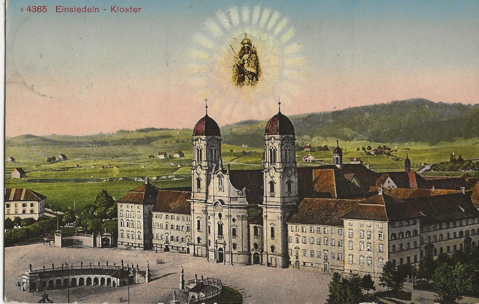 Ansichtskarten: Einsiedeln, 1914 – Gebraucht aus Frauenfeld von Merk52