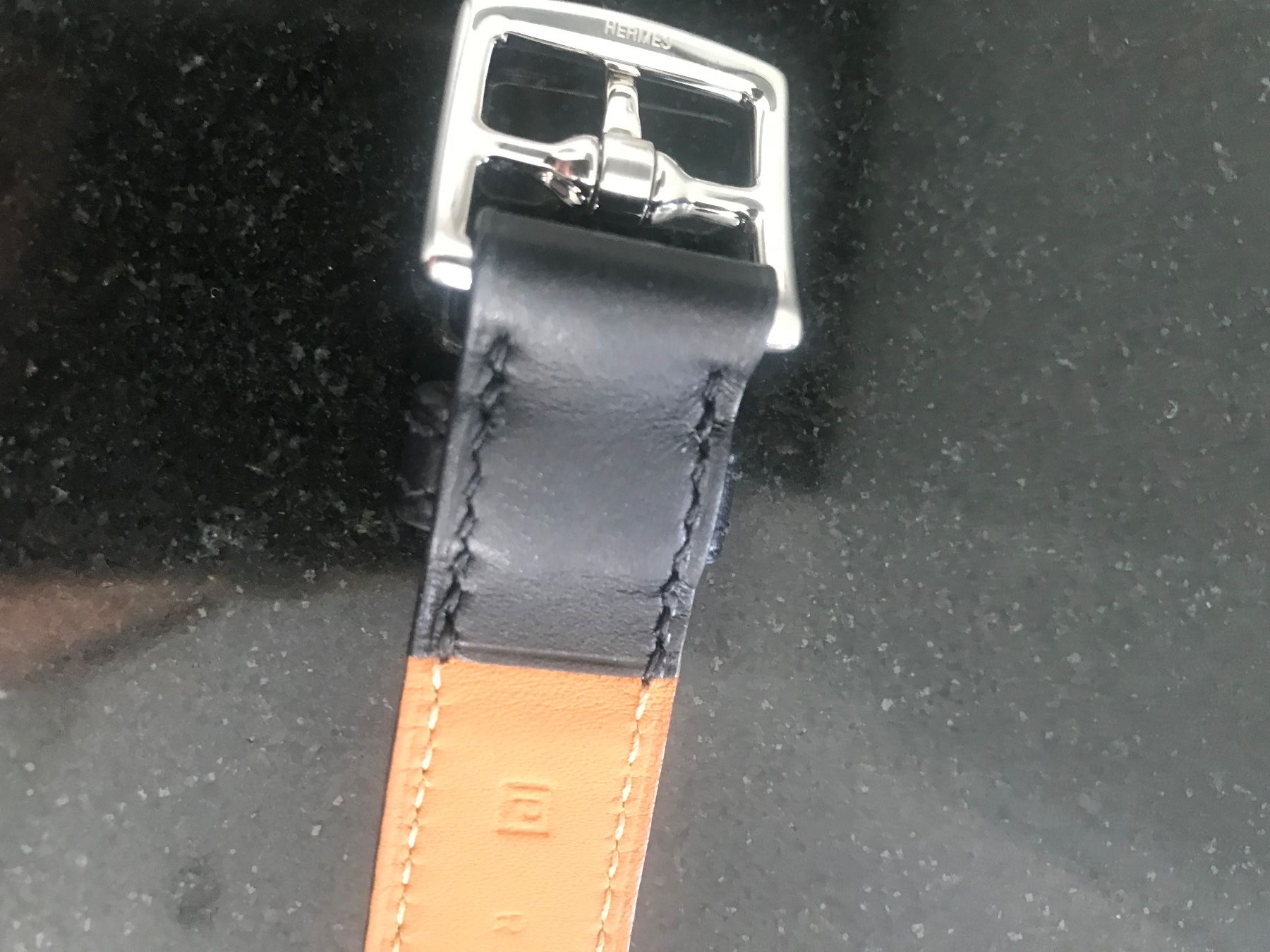 Hermès Bracciali & Braccialetti: Hermes, Lederarmand, schwarz – Usato da Kilchberg venduto da boudoir076 3