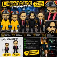 3D Figur Film & Serien Charaktere – Breaking Bad / John Wick