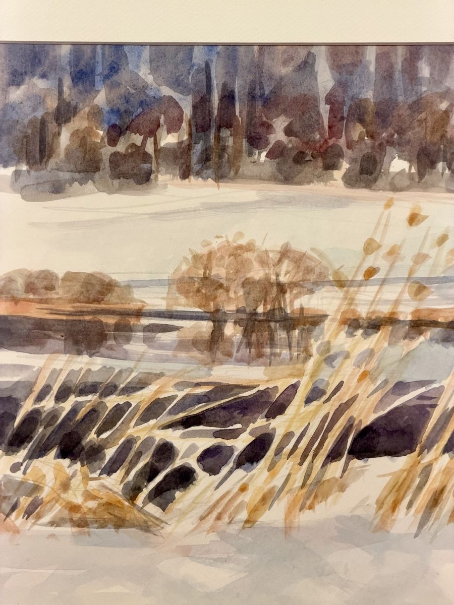 Dipinti: YOKI, EIGENTLICH EMILE AEBISCHER WATERCOLOUR PAINTING – Usato da Lausanne venduto da artnouveau04 1