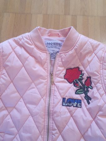 B&Q Kid's Jacke rosa gesteppt Grösse 16A guter Zustand
