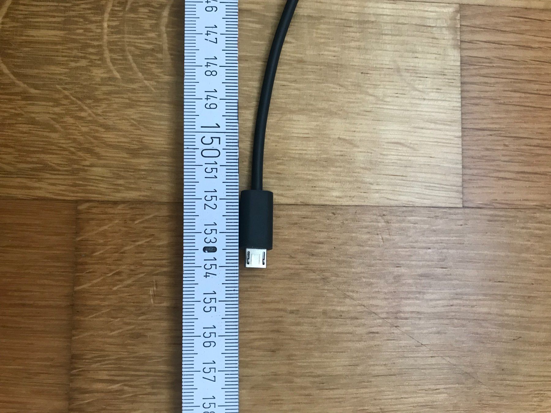 Kabel: USB-A auf Micro-USB Kabel 1,5 m schwarz – Gebraucht aus Zug von Cry71 5