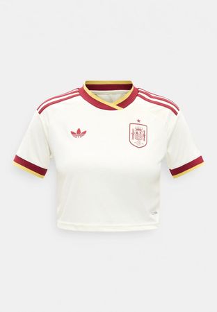 Adidas SPAIN 26 AWAY CROPPED - Fußball-Trikot - off white