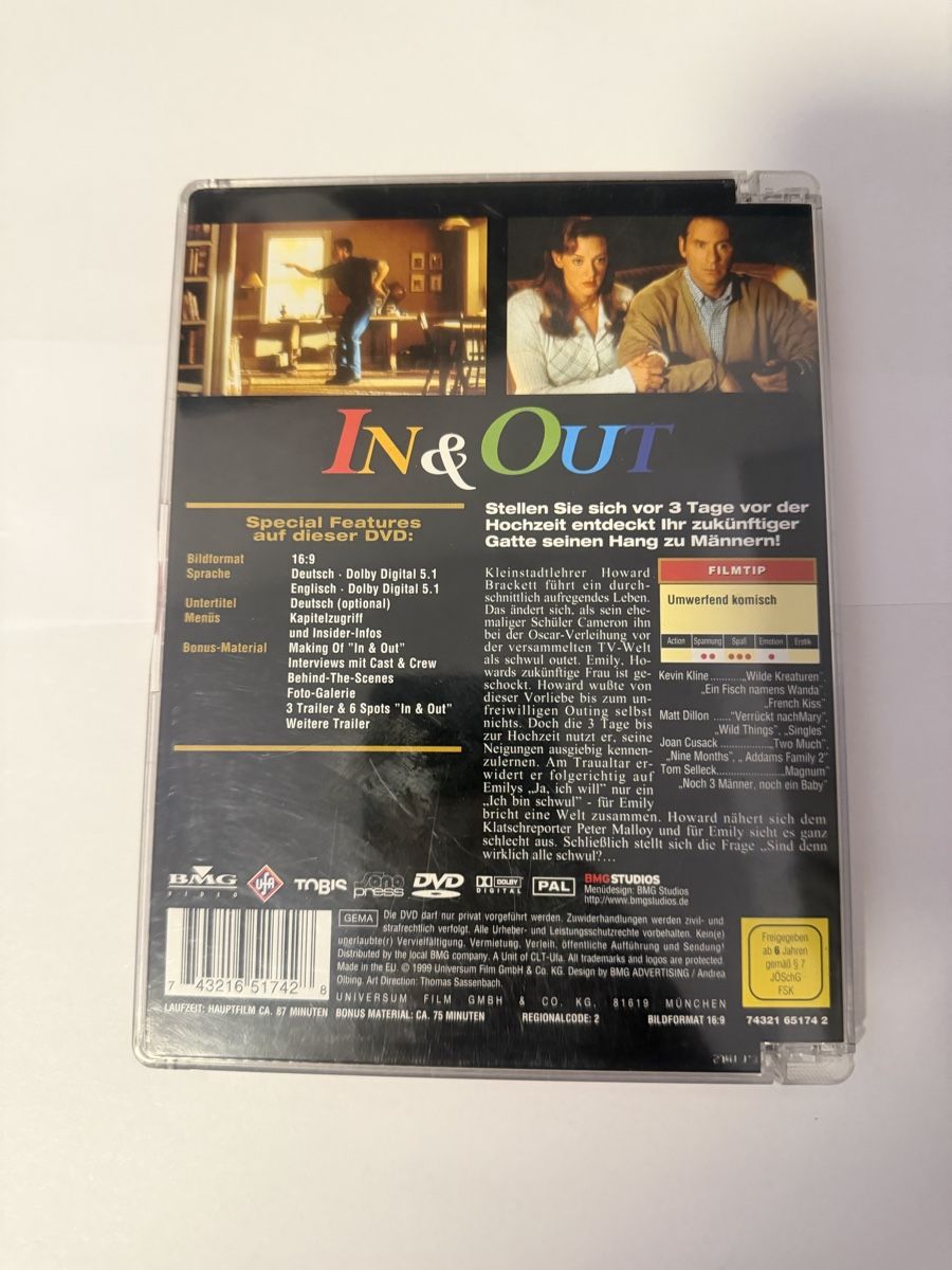 Tutti i DVDs: In & Out guter Zustand DVD – Usato da Lausen venduto da EisAmStiel94 1