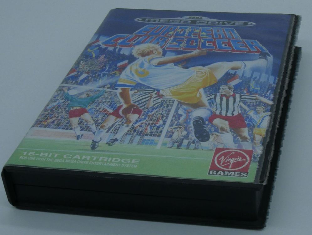 Jeu Sega Mega Drive - European Club Soccer - Complet Et En Bon état