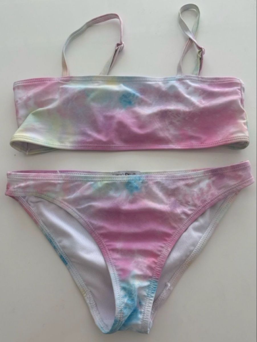 Badekleider & Bikinis: Bikini tie-dye LSN Grösse 164 S batik look – Neu (gemäss Beschreibung) aus Freidorf TG von nad_fxh7