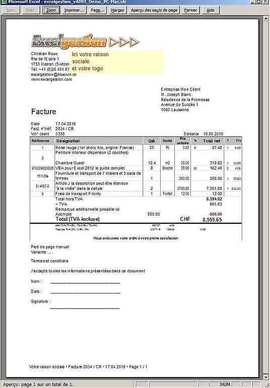 PC: Excelgestion, facturation & gestion de stock Excel PC/Mac – Nuovo e nell'imballaggio originale da Matran venduto da Rouxchris0 1