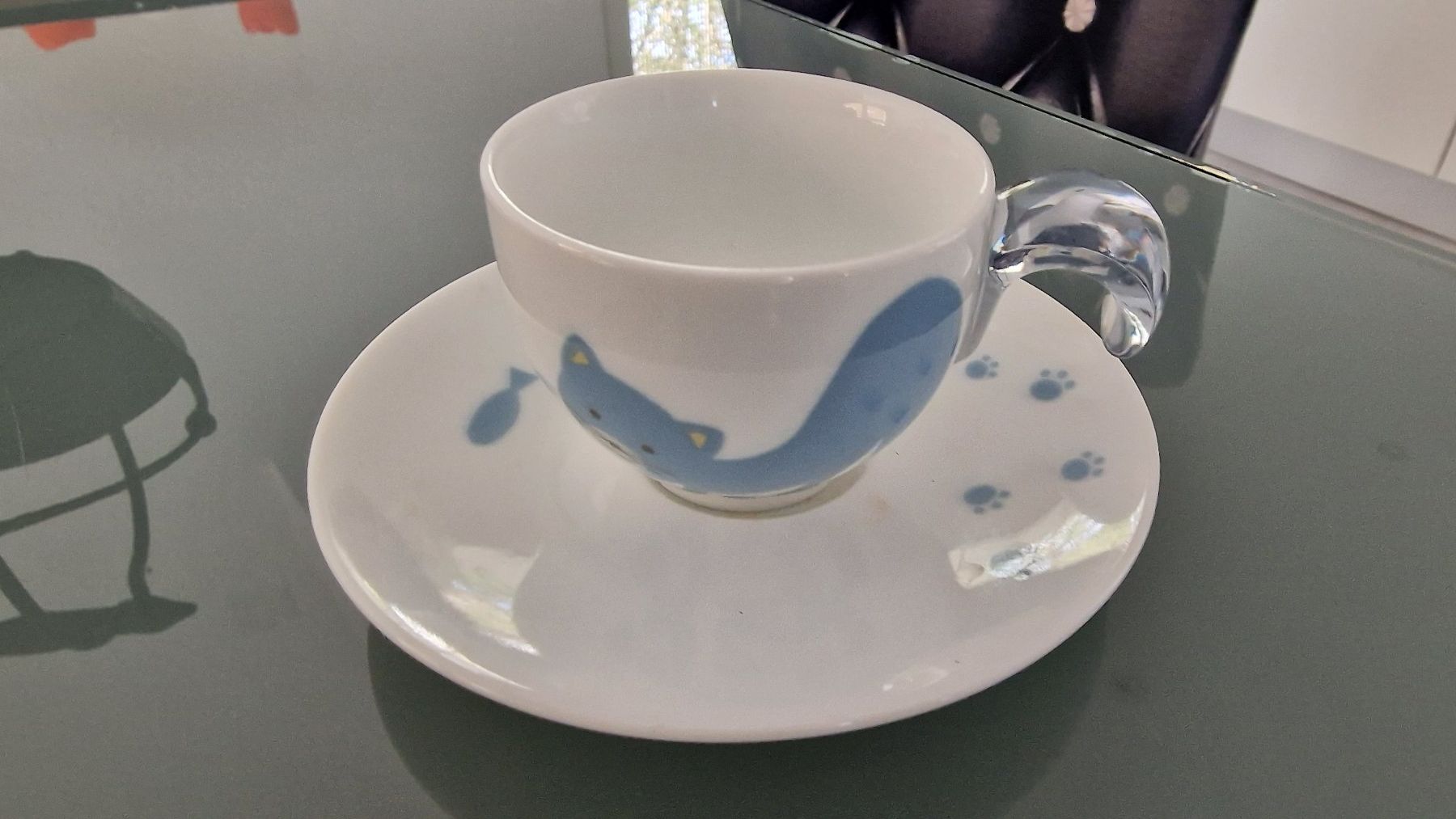 Tazze: 2 süsse Espresso-Tassli mit Katze – Usato da Wil  AG venduto da Kfloh 1