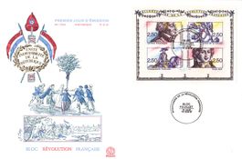 Block zum 200. Jahrestag der Französischen Revolution - FDC
