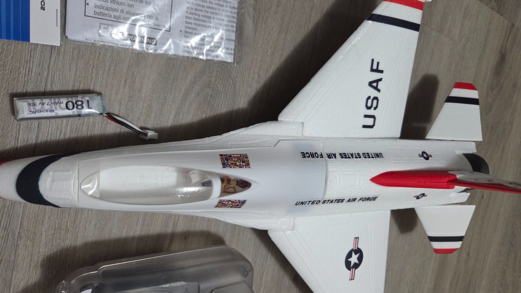 Modellismo RC: Minimumrc F16 rc EDF Jet RTF 2x Akku – Usato da Roggwil BE venduto da Freecer 1