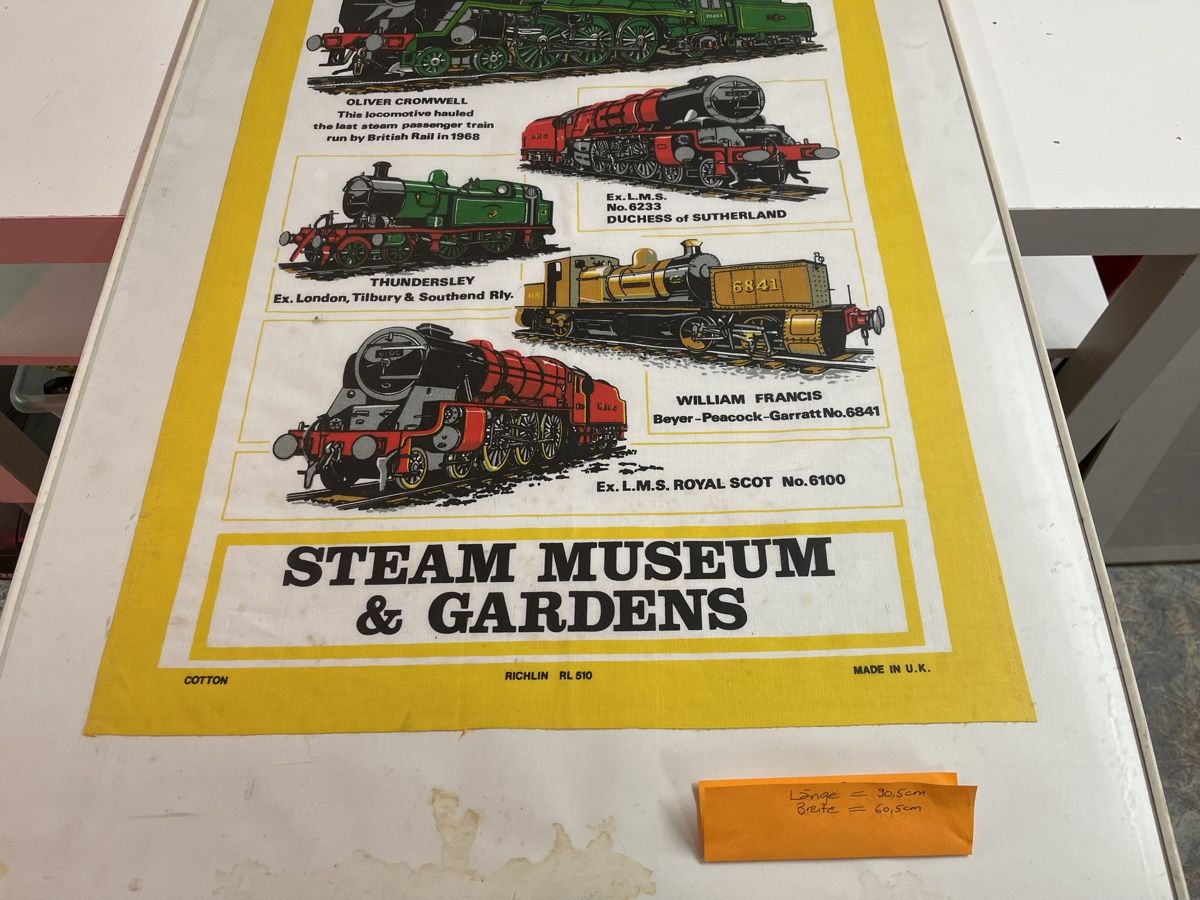Foto & Immagini: BRESINGHAM Dampflokomotiven Bild & Tuch / Stoff – Usato da Siebnen venduto da speedy63 3