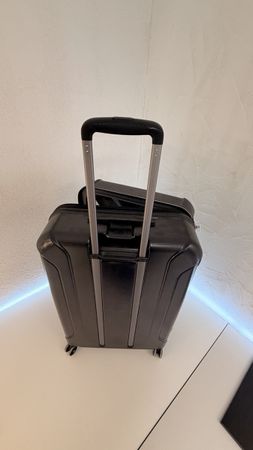 Reise Trolley schwarz Rollen Teleskopgriff
