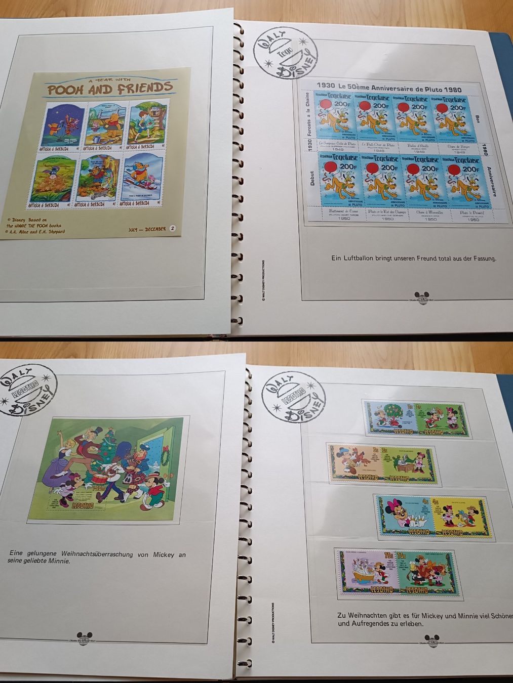 Lindner Alben: Disney Briefmarken Album Lesotho – Gebraucht aus Otelfingen von patida 5
