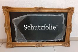 Schreib-Tafel mit dekorative Rahmen - Schutzfolie darüber