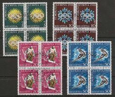 1948 : Sondermarken Nr. W25w - W28w im VB