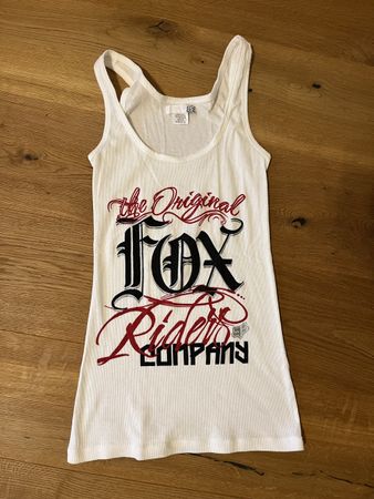 Fox Riders Company Top,Tanktop, weisses Shirt, Grösse S