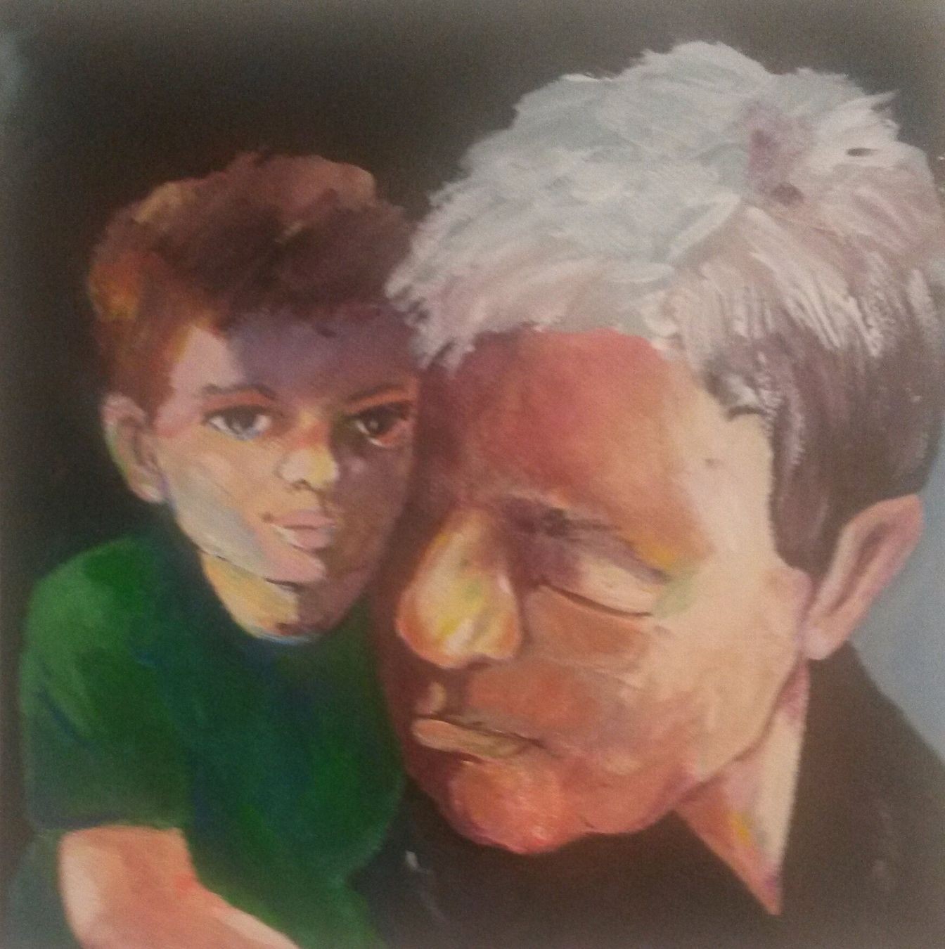 Tableaux: Acrylbild "Vater und Sohn" – Neuf (Voir description) à Winterthur par Schnauz007