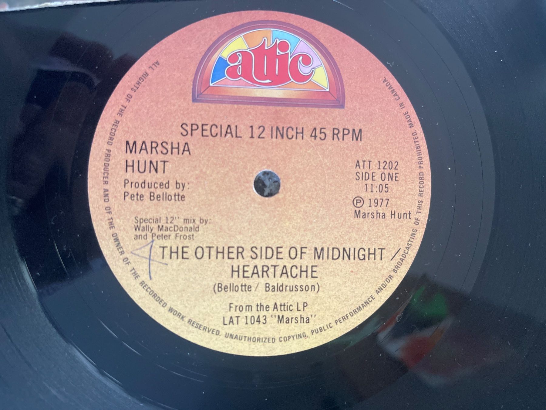 Dischi in vinile: A394/Marsha Hunt - Disco Vinyl Single – Usato da Frutigen venduto da Philippe_jsp 2