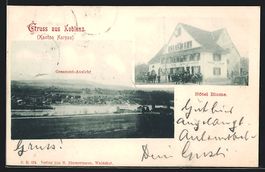 Koblenz /Aargau, Partie am Hotel Blume, 