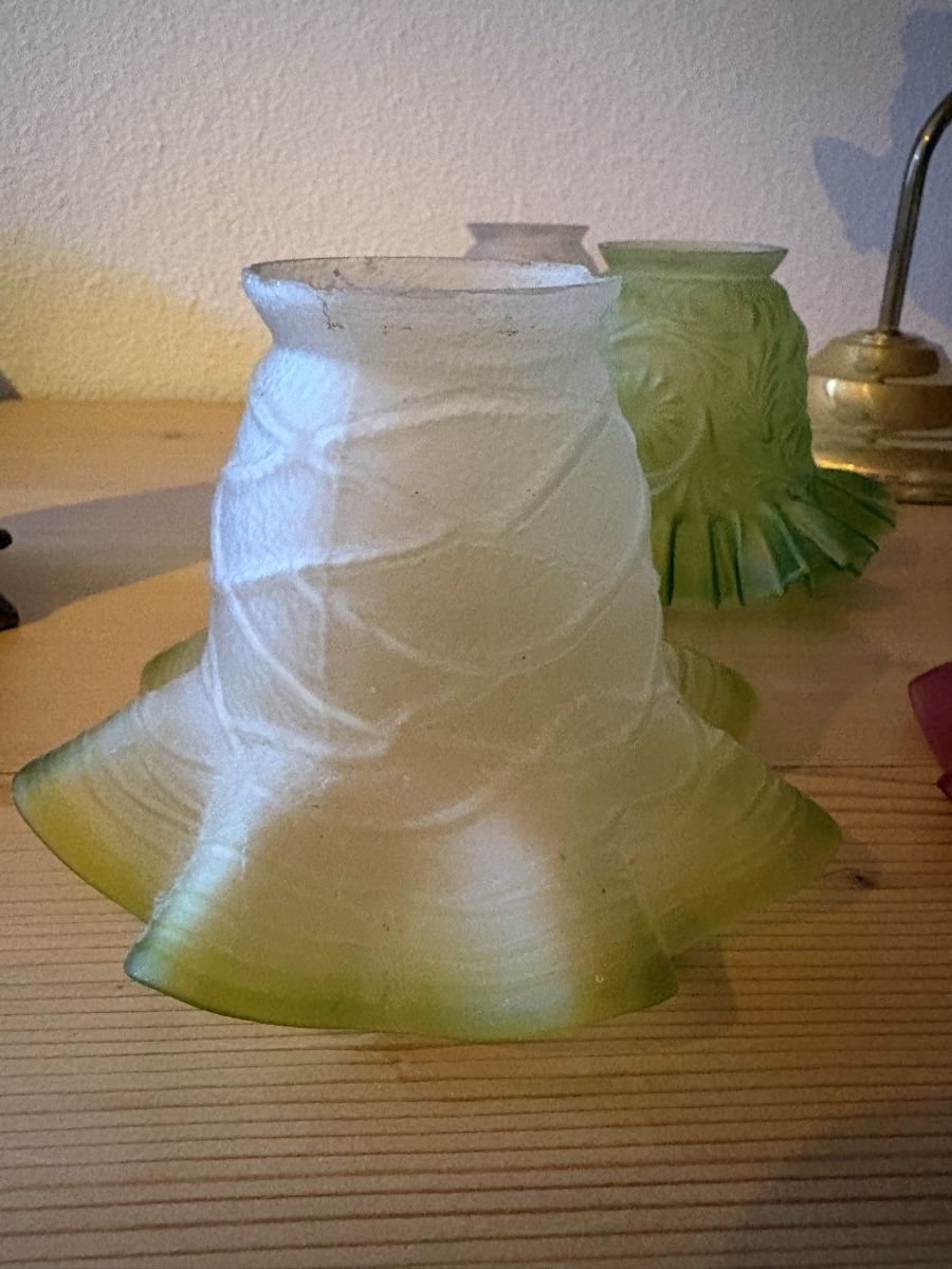 Lampade: Antike Lampe mit verschiedenen Schirme – Usato da Zell ZH venduto da Cytha90 2