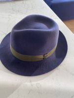 Chapeau Fedora Doria 1905, bleu, taille 58, feutre